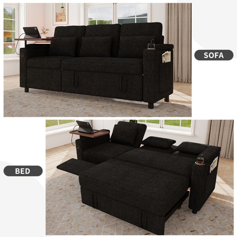 Lilkra 3-in-1 Convertible Sleeper Sofa image number 3