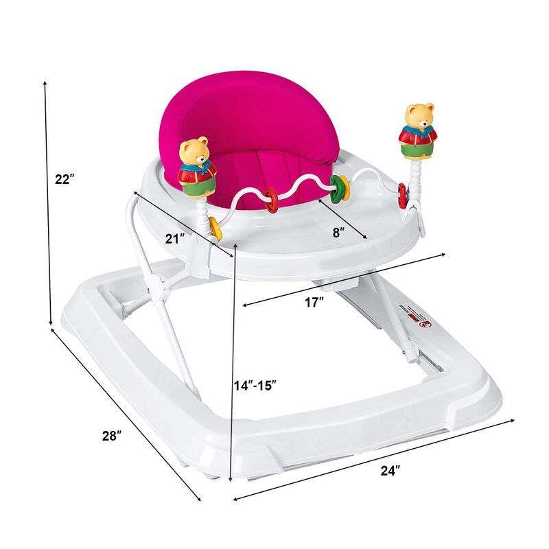 Removable Folding Portable Baby Walker for Easy Storage and Baby Mobility Training