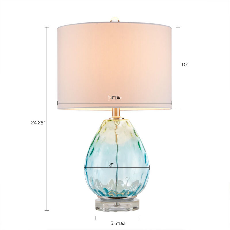 Streamdale Borel Ombre Glass Table Lamp