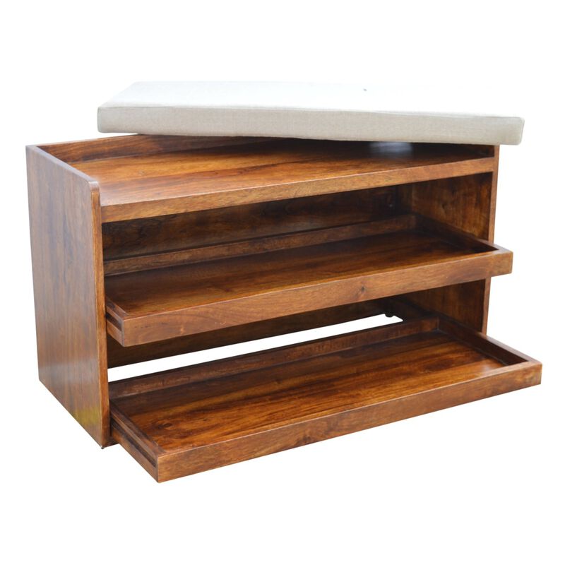 Solid Wood Shoe Storage Unit