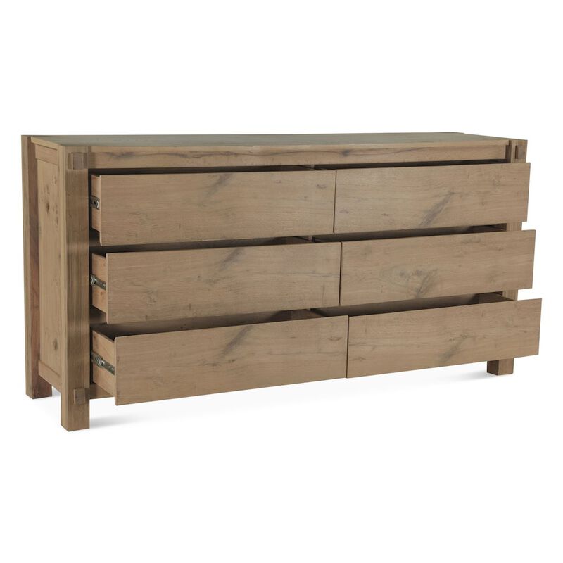 World Interiors Alpine 72 Dresser in Distressed Oak