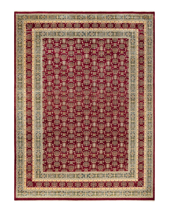 Mogul, One-of-a-Kind Hand-Knotted Area Rug  - Red , 10' 3" x 13' 10"