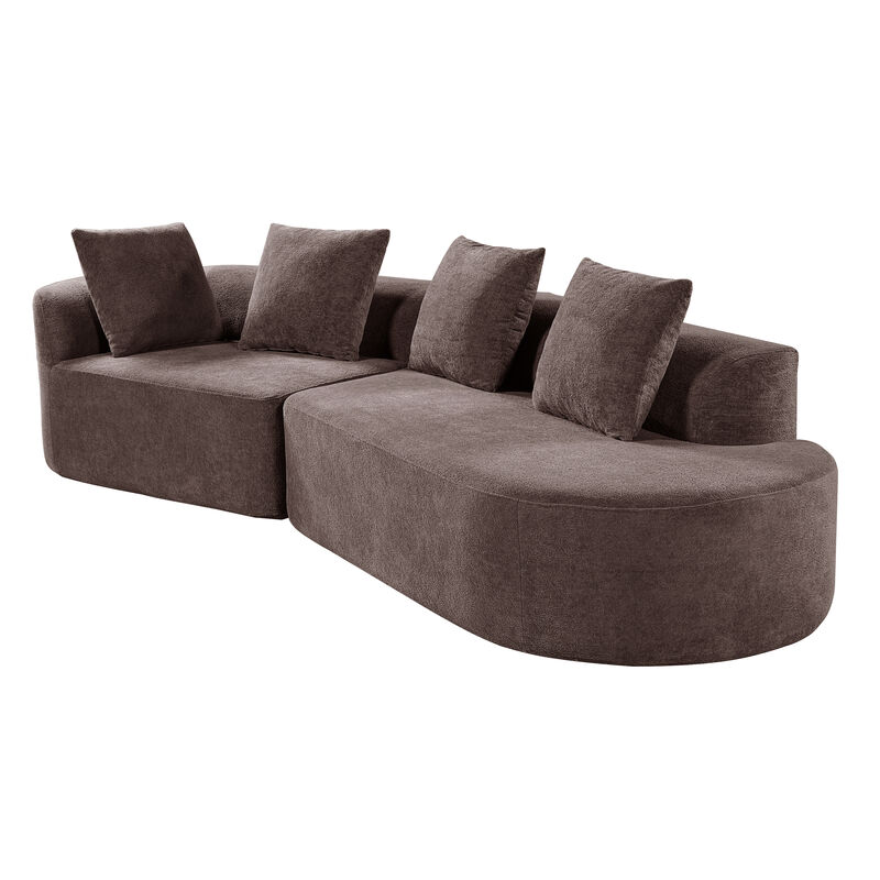 Gastdo  Curved Sectional Sofa image number 4
