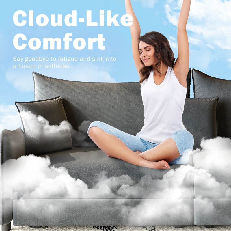 Swofir Pull Out Sleeper Sofa Bed image number 4