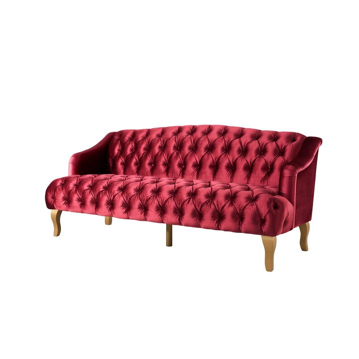 Gipwos Modern Velvet Tufted Sofa