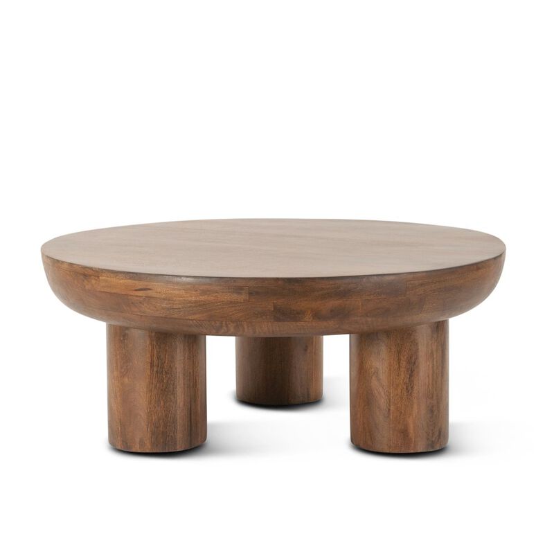 World Interiors Noto 39" Coffee Table in Acorn Brown image number 0