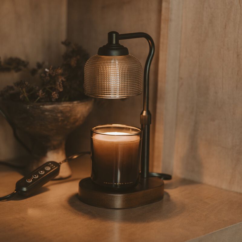 Candle Warmer Lamp with Wood Base image number 3