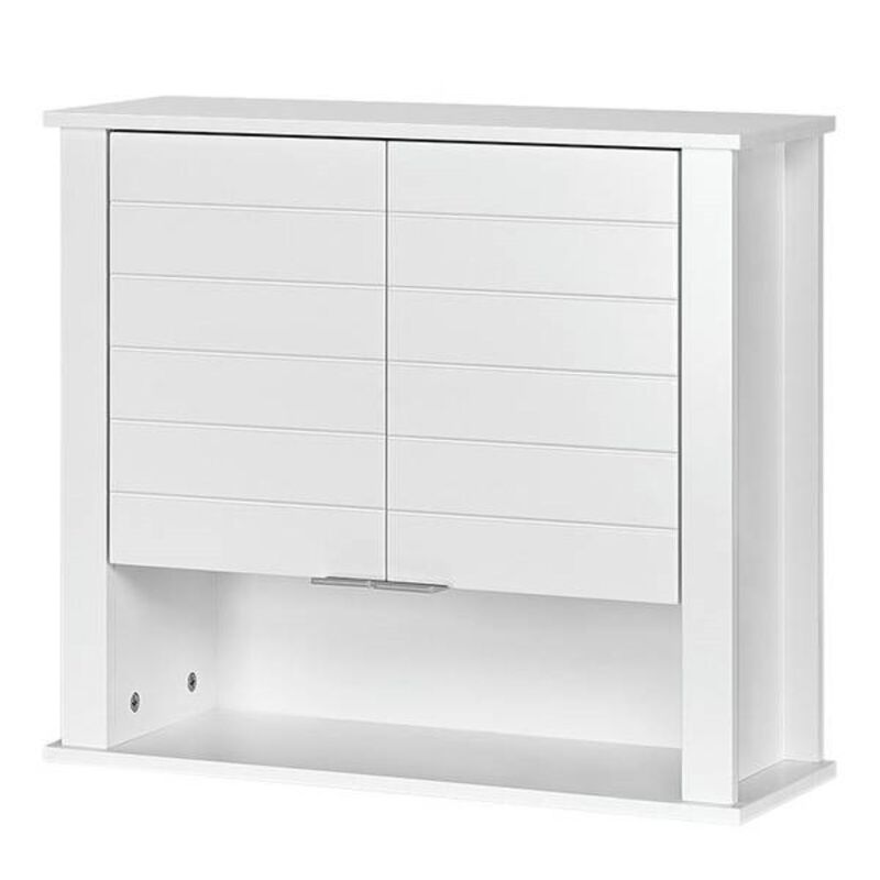 Hivvago White 2 Door Wall Mounted Bathroom Storage Cabinet