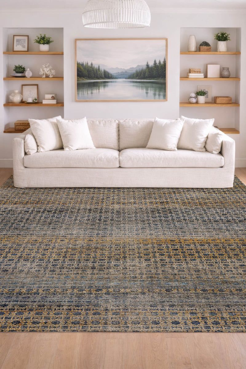 Vico VC5 Navy 9' x 12' Rug image number 1