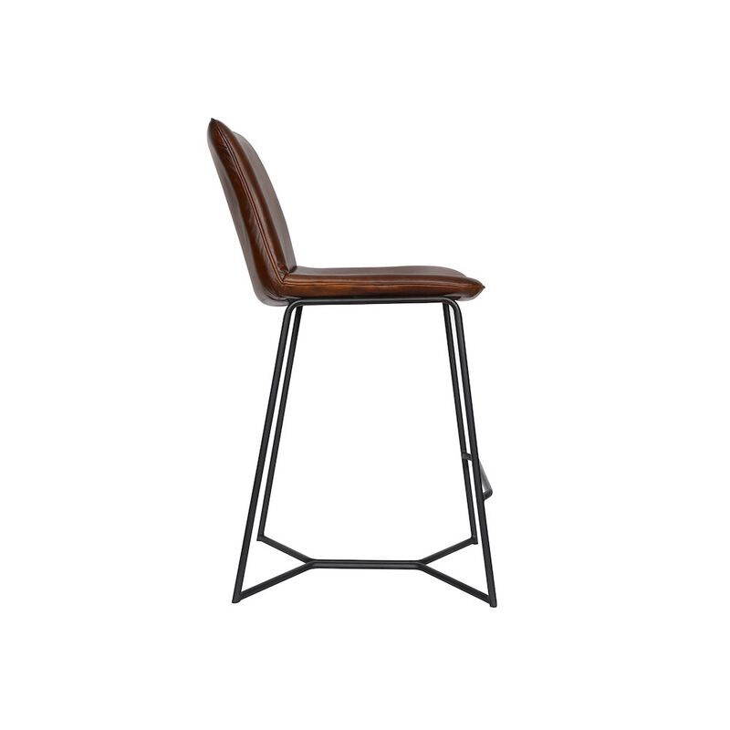 World Interiors Brisbane Morgan Counter Chair in Hand Washed Chestnut image number 3