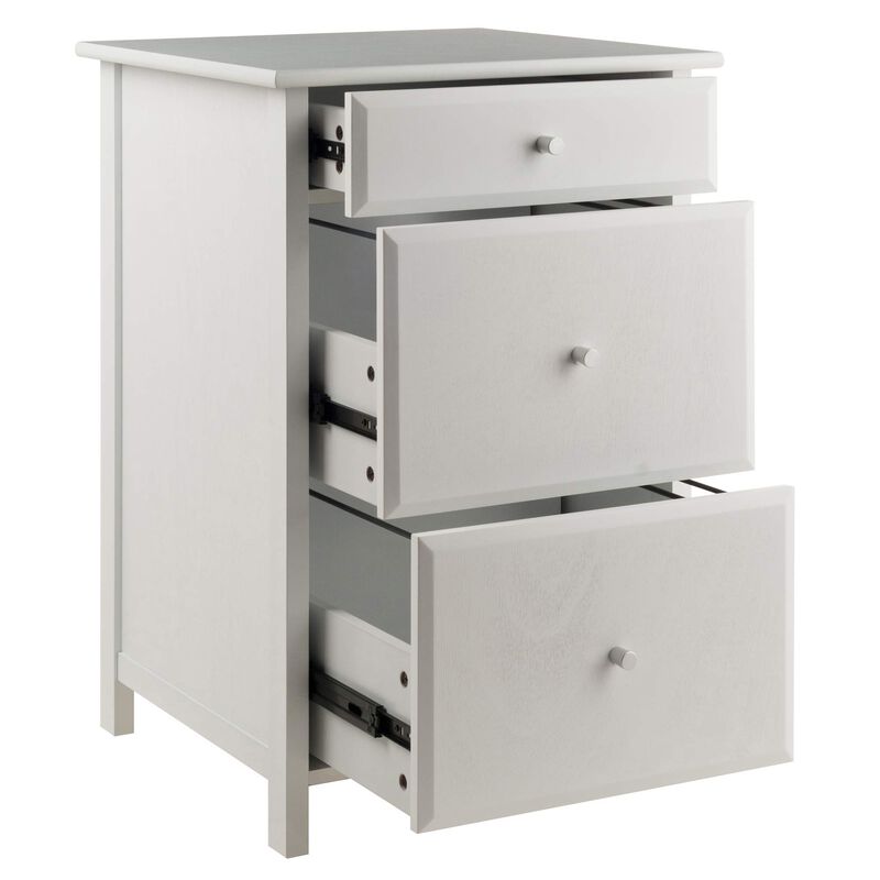 Casafoyer Delta Home Office File Cabinet, White image number 1