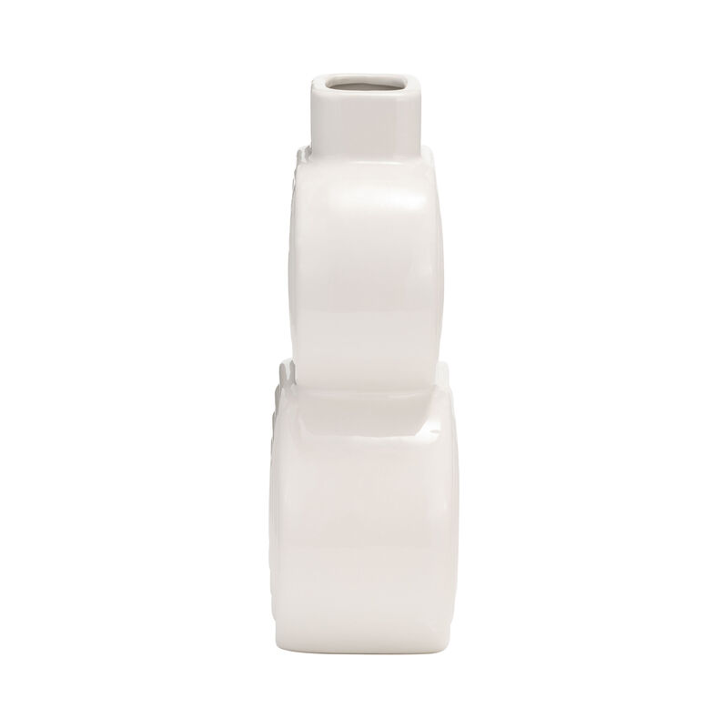 Cer, 10" Stacked Circles Vase image number 3