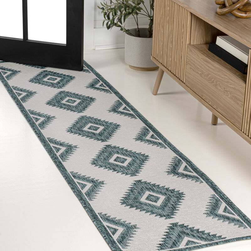 Lior Geometric Moroccan Diamond Indoor/Outdoor Area Rug