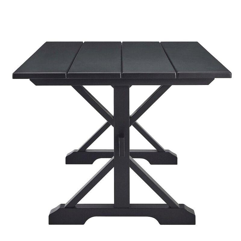 Windchime 71" Wood Dining Table image number 3