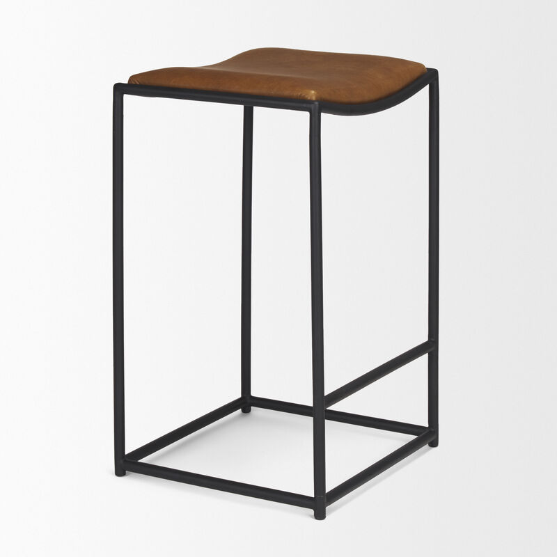 Taniel Leather Seat Stool