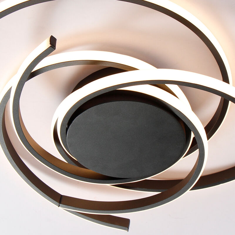 Modern LED Semi Flush Mount with Remote Control image number 8