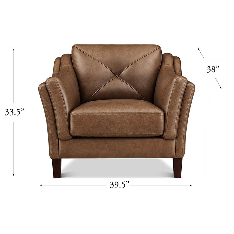 Mavery Top Grain Leather Chair