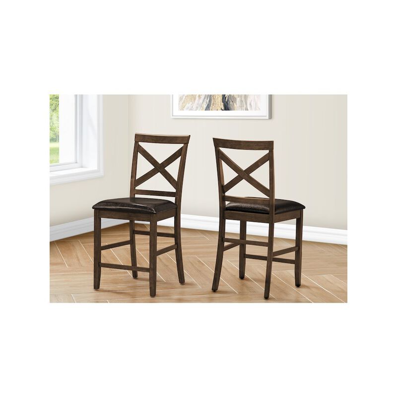 Dining Chair, 44" Height, Set Of 2, Side, Upholstered