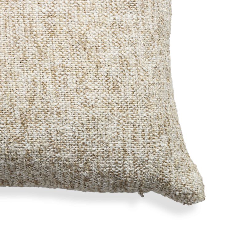 Poh Washed Beige Boucle 16" Square Accent Pillow image number 2
