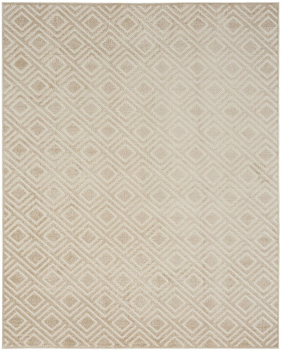 HomeRoots 8' X 10' Beige Geometric Area Rug