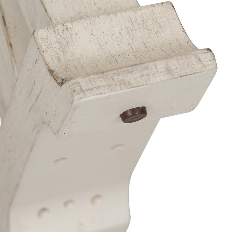 Liberty Furniture Farmhouse Reimagined Flip Lid Sofa Table in Antique White w/ Chestnut Top image number 6