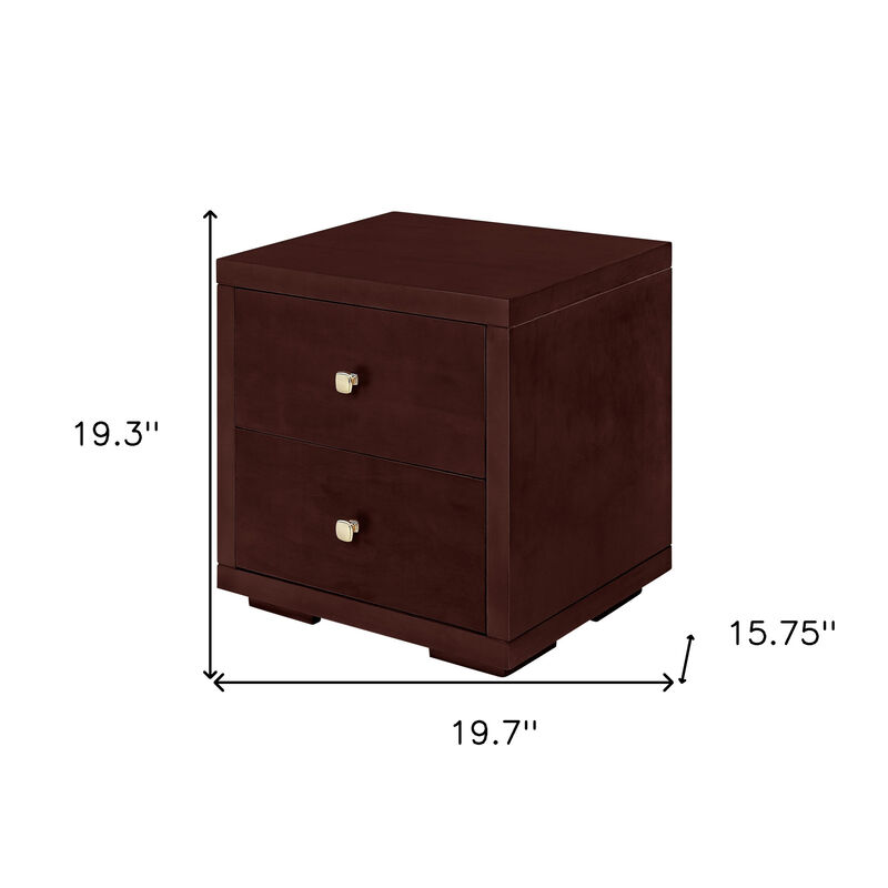 Minimalist Two Drawer Nightstand image number 6