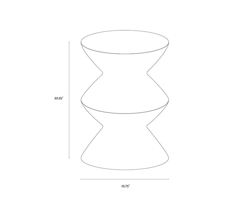 Union Black End Table