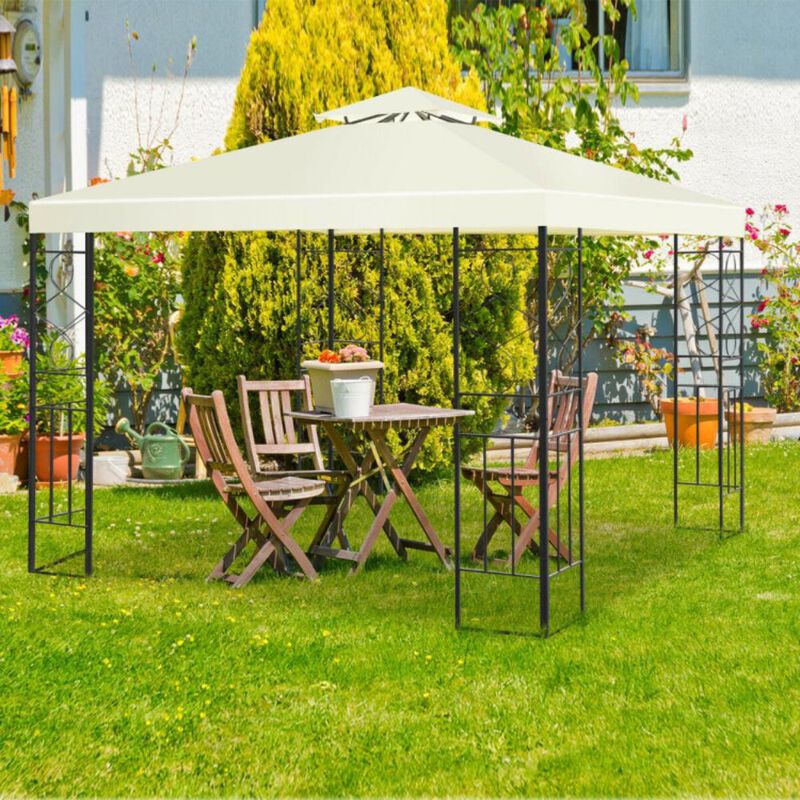 Hivvago 2 Tiers 10 x 10 Feet Patio Gazebo Canopy Tent