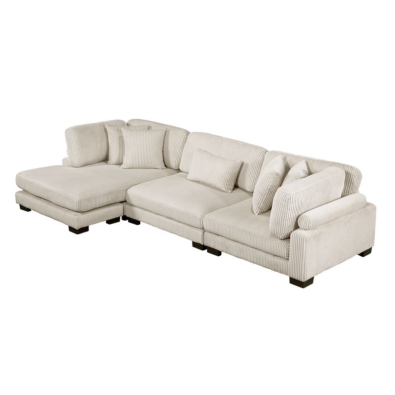 Traverse 3-Piece Sectional with Reversible Chaise