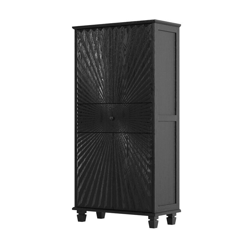 Pusard 64.5'' Tall Accent 4Door Cabinet image number 0
