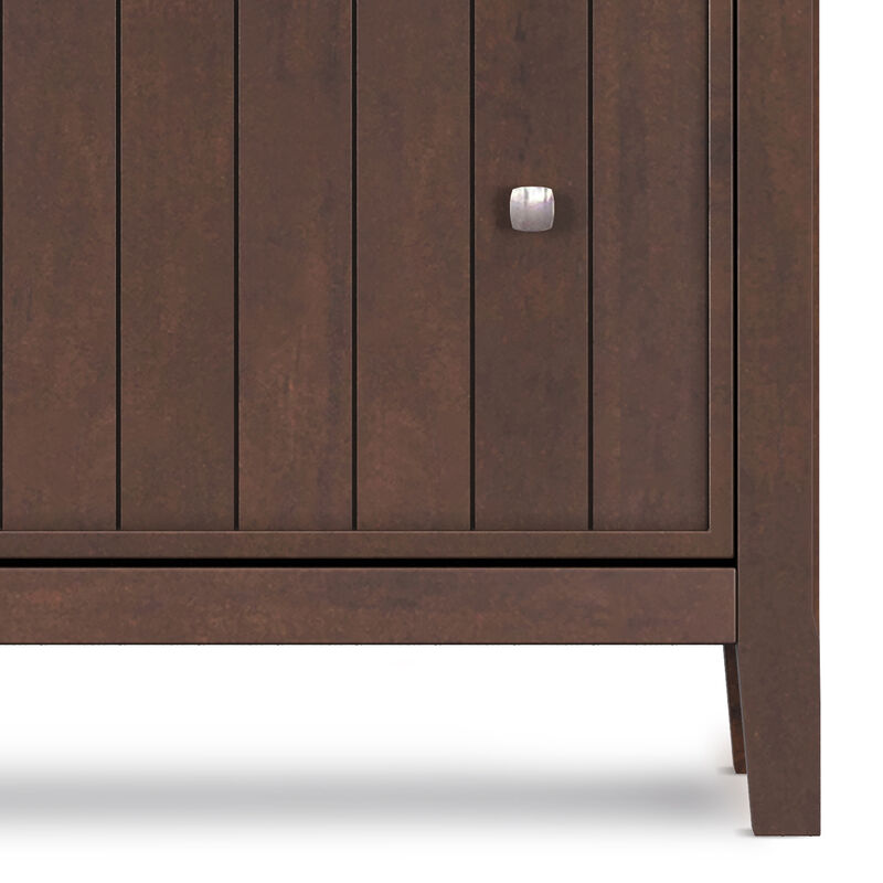 Julto Solid Pine Wood Shoe Storage Cabinet image number 4