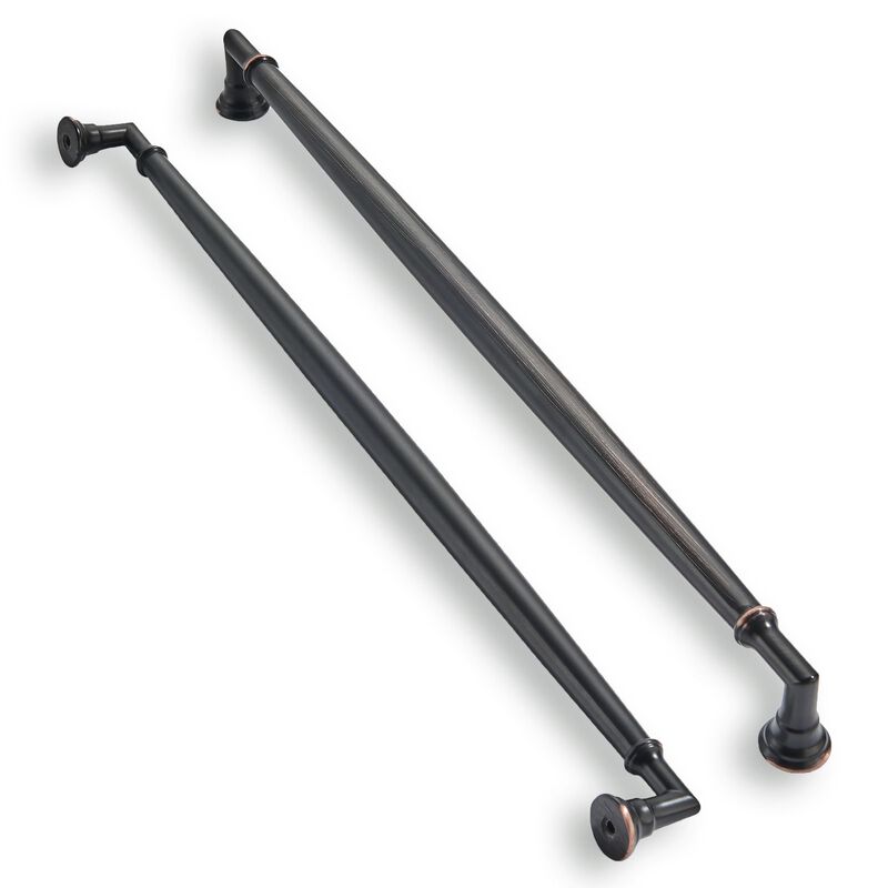 ZAUYX 5 Pack 12 Inch Hole Center Oil Rubbed Bronze Cabinet pulls Solid Heavy Duty Cabinet Pull Cabinet Handles Kitchen Cabinet H