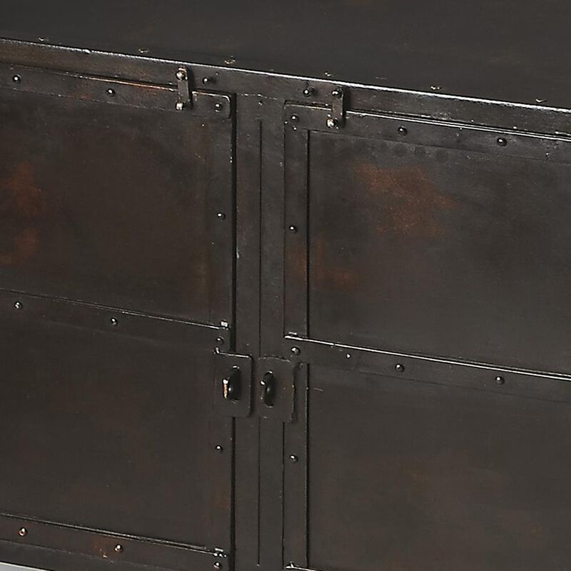 Butler Specialty Company Owen Industrial Chic Console Cabinet, Black