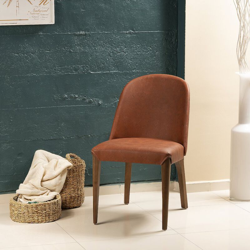 Decorotika Bolen Chair-Brick Red