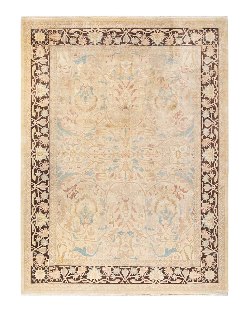 Eclectic, One-of-a-Kind Hand-Knotted Area Rug  - Ivory, 9' 1" x 12' 0" image number 1