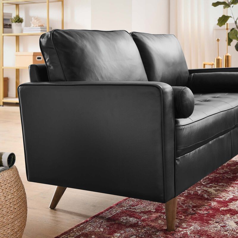 Valour Leather Loveseat image number 7