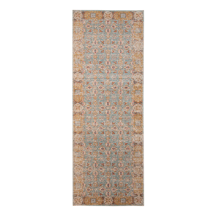 HomeRoots Floral Runner Rug