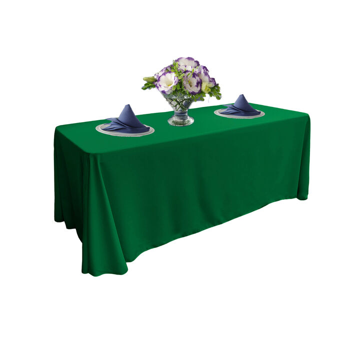 Rectangular Polyester Poplin Tablecloth for Weddings, Parties and Dining Use