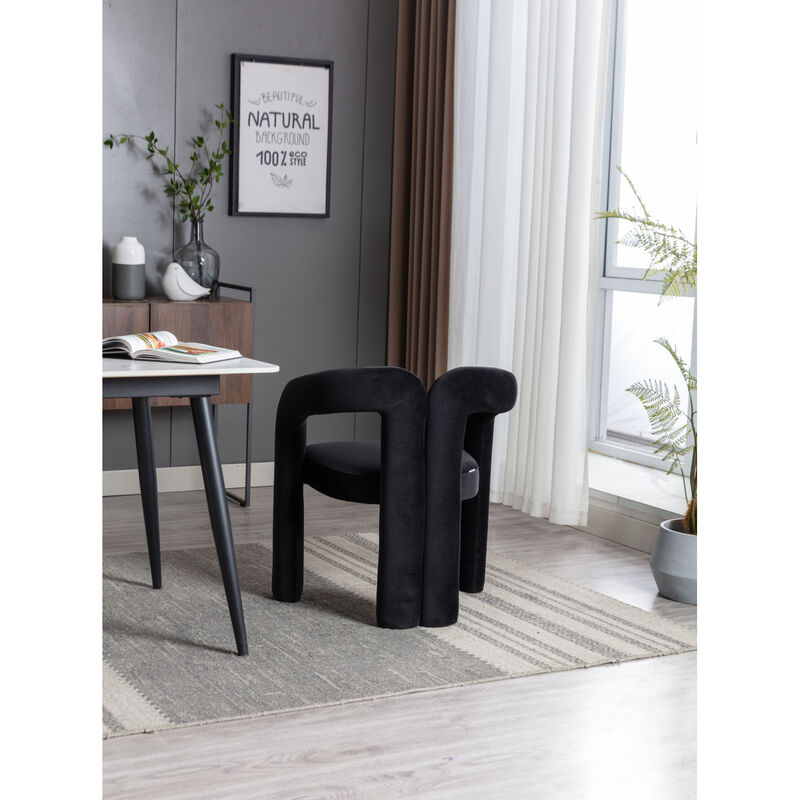 Streamdale Modern Fabric Upholstered Dining Chairs (Set of 2) image number 6