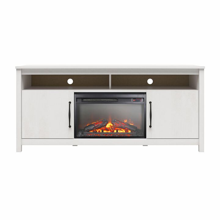 Ameriwood Home Augusta Electric Fireplace and TV Console for TVs up to 65”
