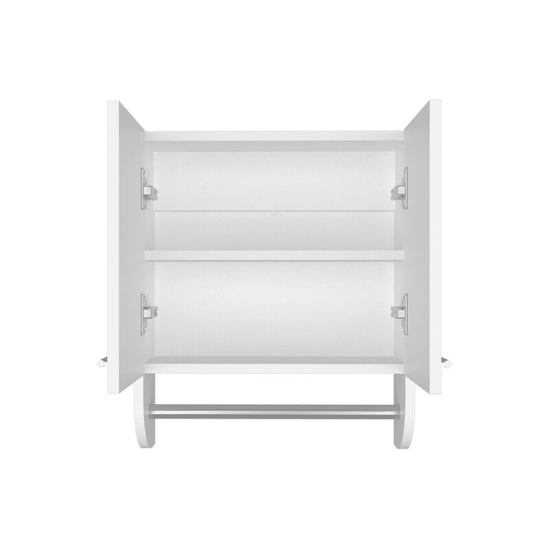 Huslia Medicine Cabinet 20.30" H, with 2 Shelves and 2 Doors, White