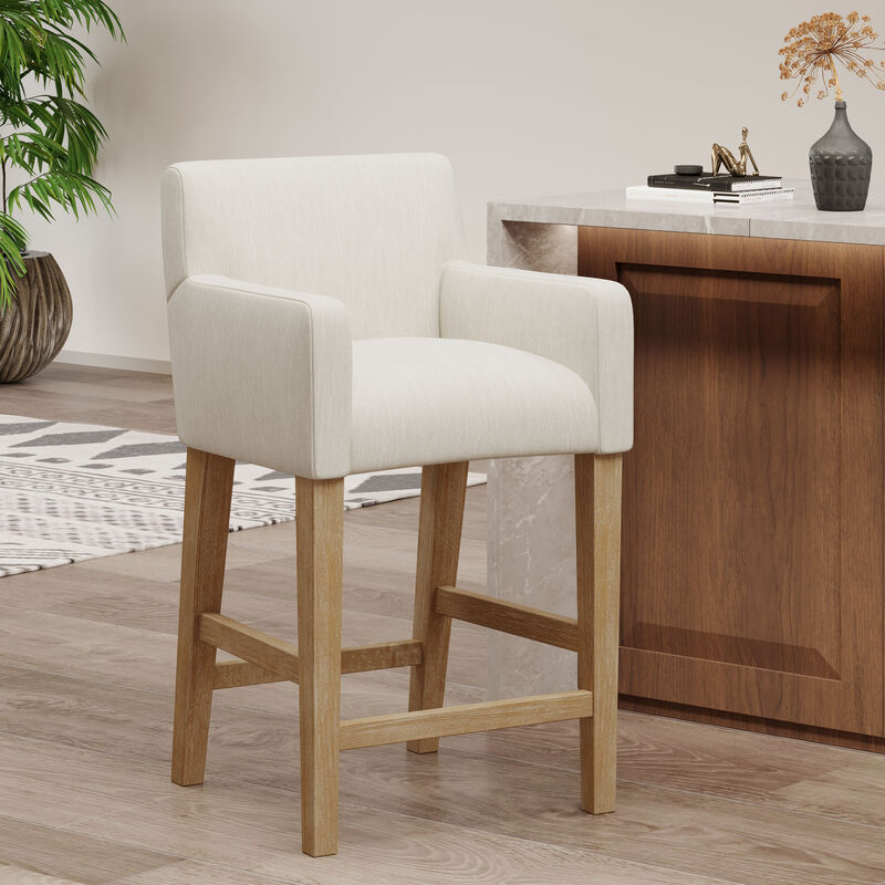 Merax Upholstered 26 inch Counter Stool image number 2