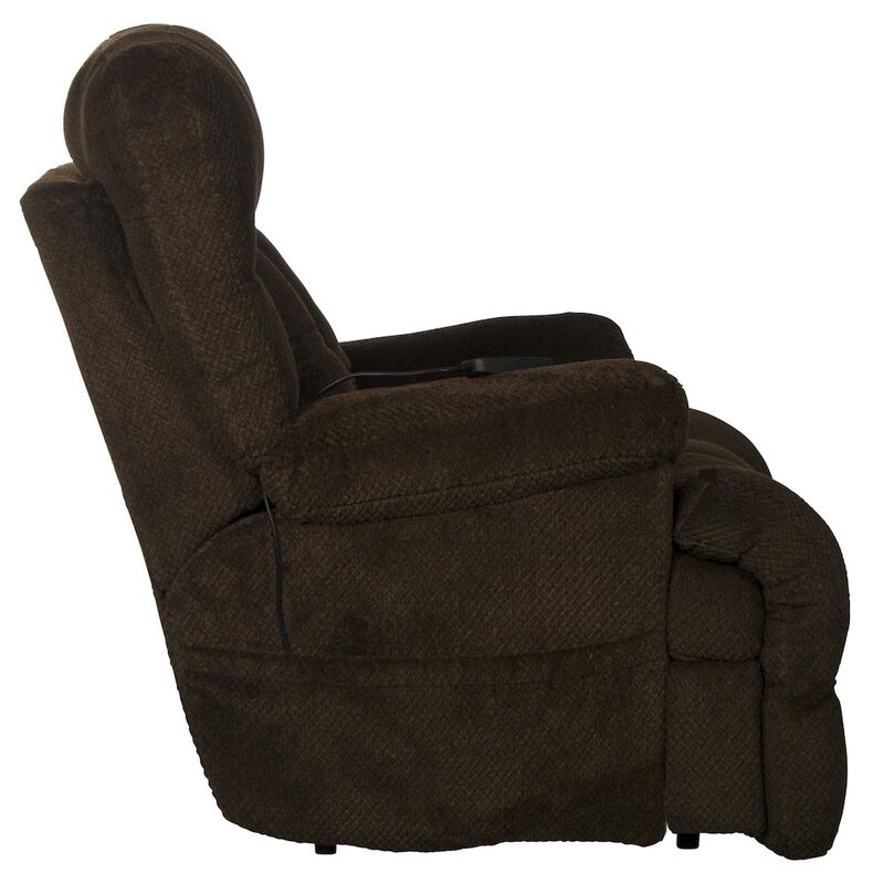 Catnapper Sterling Power Lay Flat Recliner with Power Adjustable Headrest and Lumbar