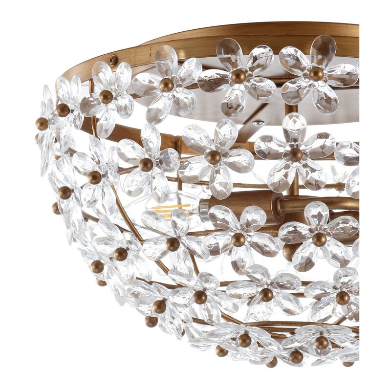 Isabelle Metal/Acrylic LED Flush Mount image number 5