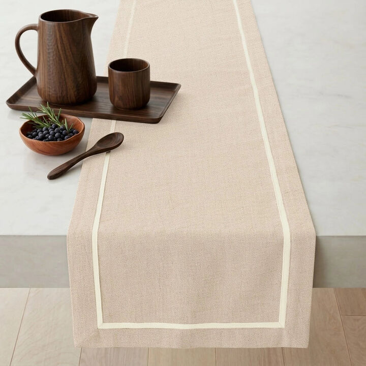 Linen Table Runner for Dining Table, Holiday and Everyday Table Decor - Kensington