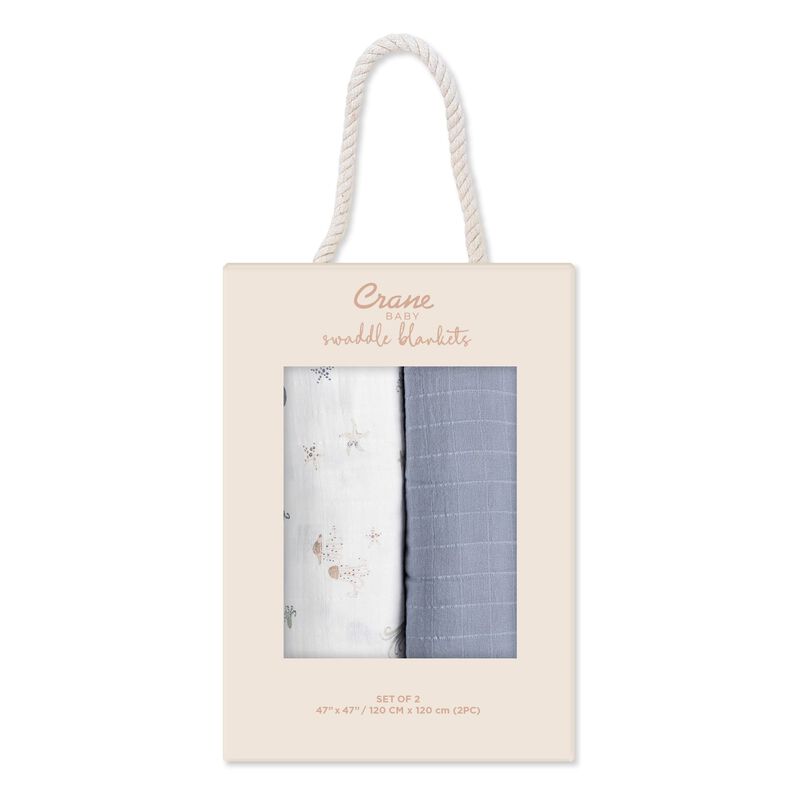Cove 2-pc. Newborn Swaddle Blanket Set (Sea Life) image number 6