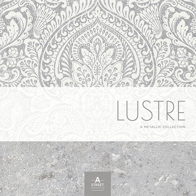 Nysa Silver High Gloss Wallpaper (Set of 2) image number 2