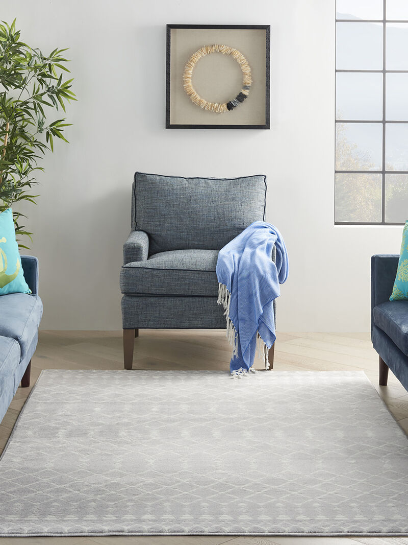 Whimsicle WHS02 Gray 4' x 6' Rug