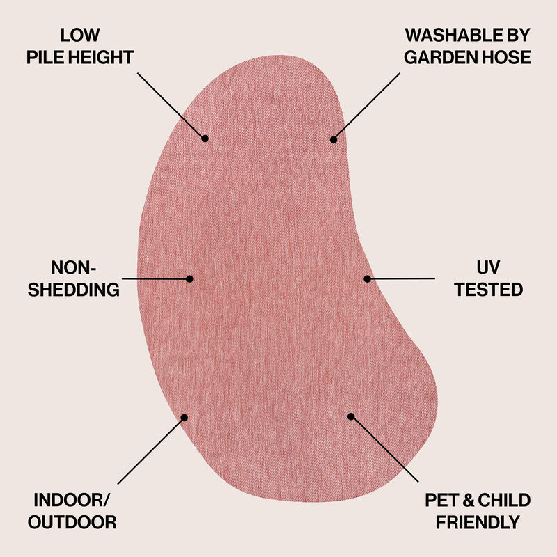 Evan Modern Rustic Organic Curve Area Rug