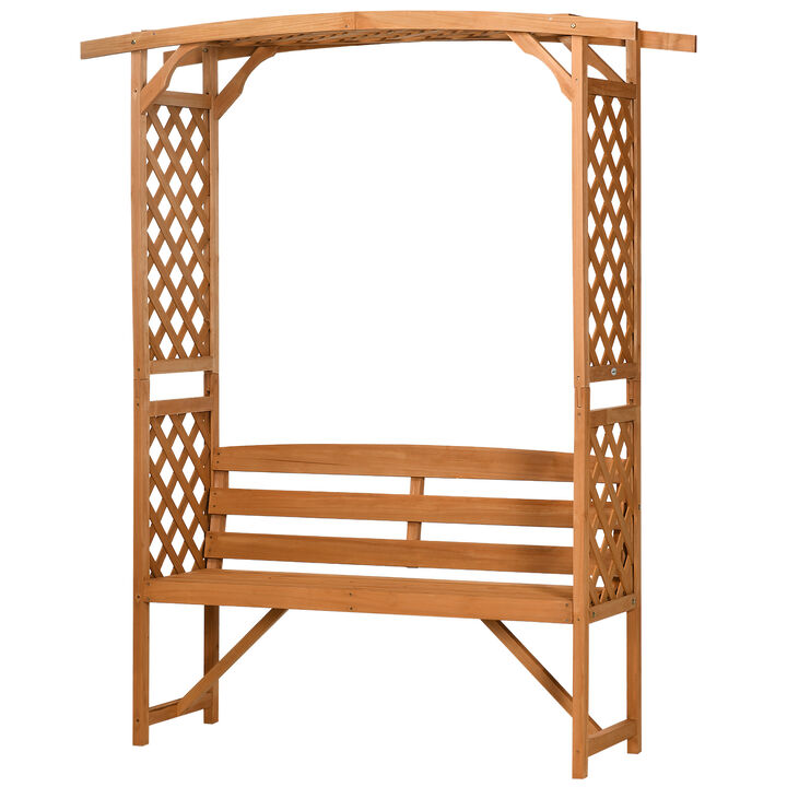 Hivvago Garden Bench for Vines and Outdoor Seating